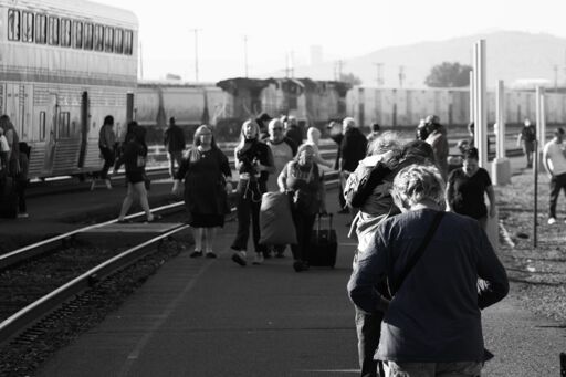 Amtrak train stop