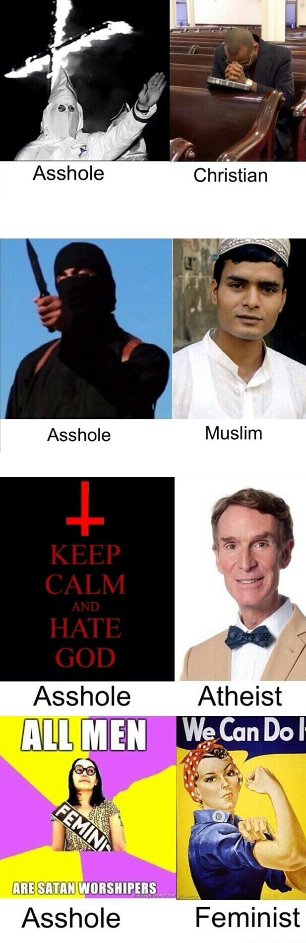 everyone can be an asshole, no matter where they're from or who they are