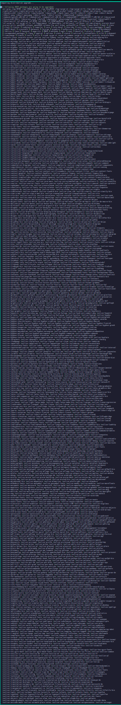 zypper (from openSUSE TumbleWeed) showing 2029 packages to be updated.