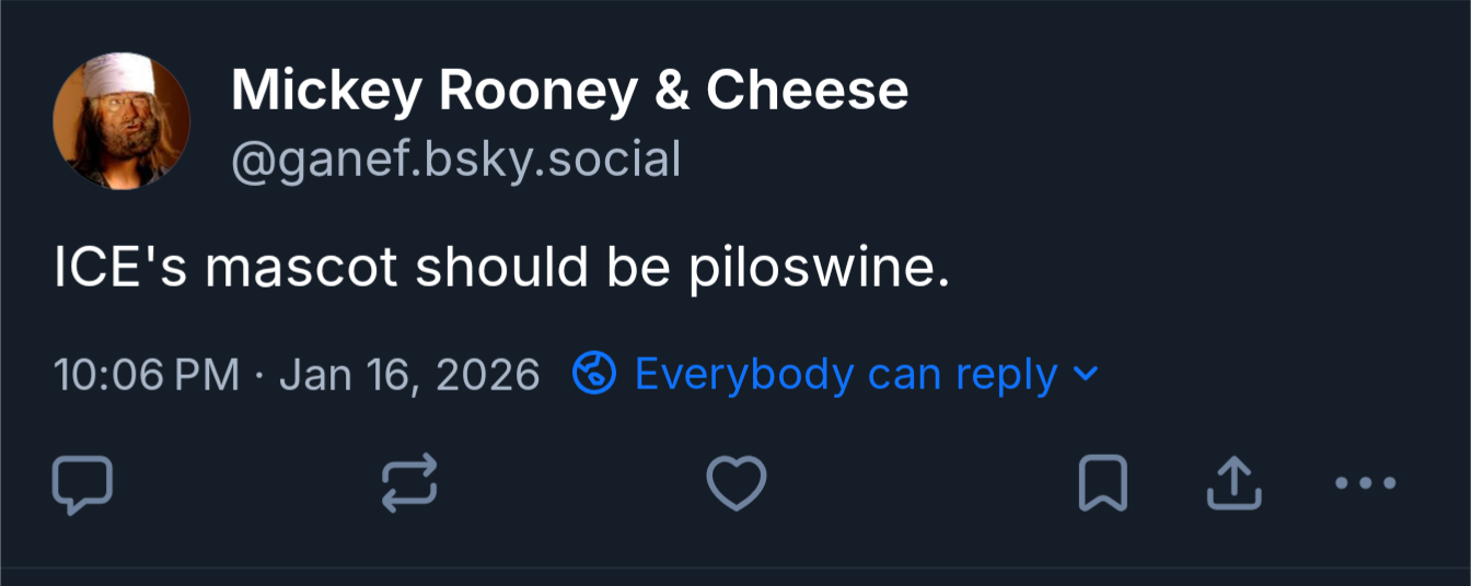 ICE's mascot should be piloswine.